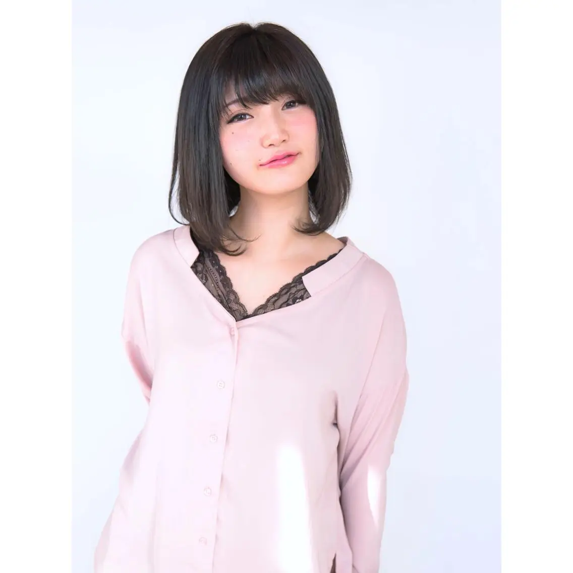 ミディアム 永野 良一のヘアスタイル