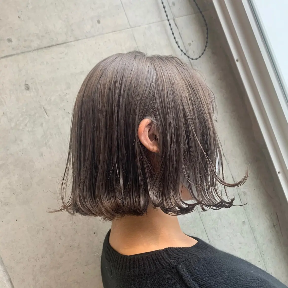 セミロング カラー ブリーチ 透明感カラー ダブルカラー ブリーチなしカラー ボブ コバヤシ リョウのヘアスタイル