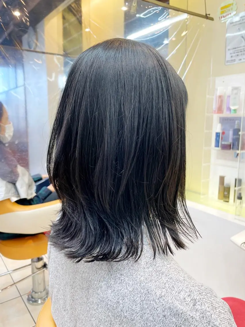ミニモ限定 カット+高濃度水素カラー+マーブ+新コアミー3StepTRの写真