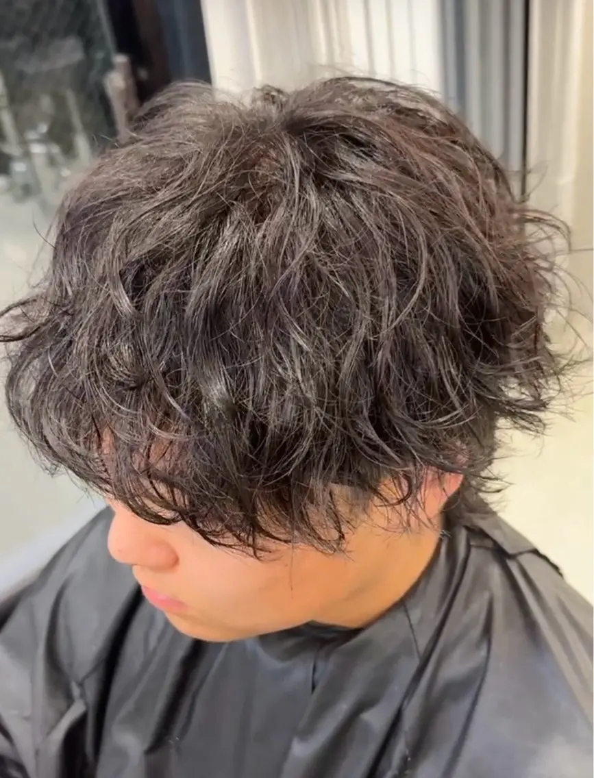 メンズ メンズパーマ 波巻きパーマ パーマ 公平 莉月のヘアスタイル
