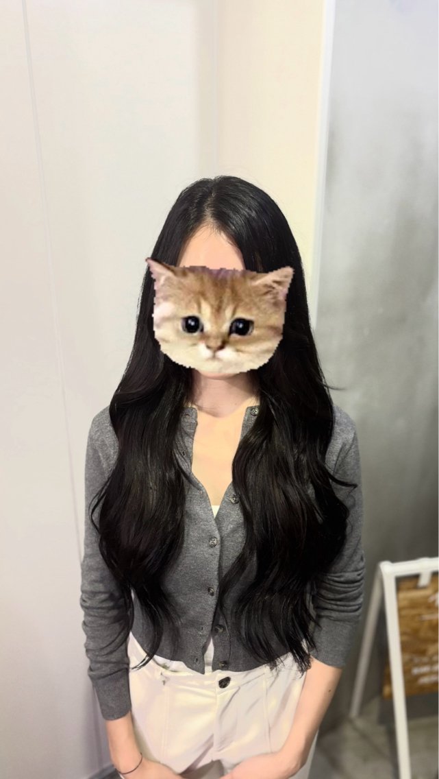 ロング カラー 黒髪 ロング トリートメント ヘアカラー トリートメント 𝒀𝑼𝑴𝑨 透明感･艶カラー🩶のヘアスタイル