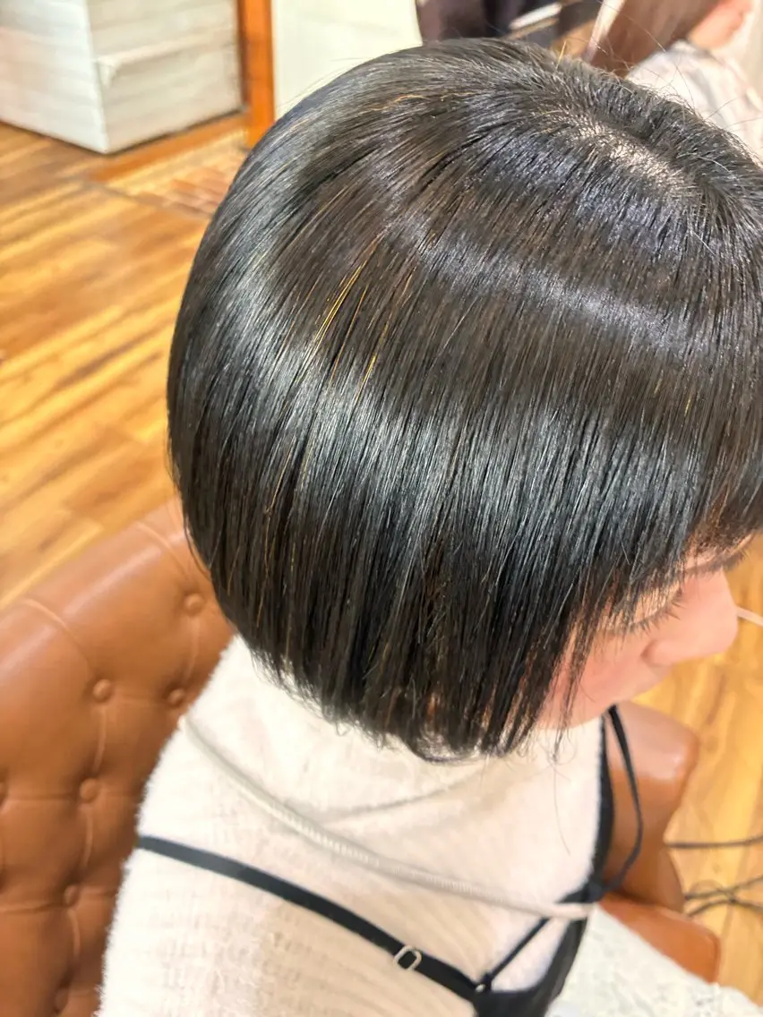 ショート ショートボブ ボブ 髪質改善 ショートヘア 縮毛矯正 &.TIGRE 秋田弥生のヘアスタイル