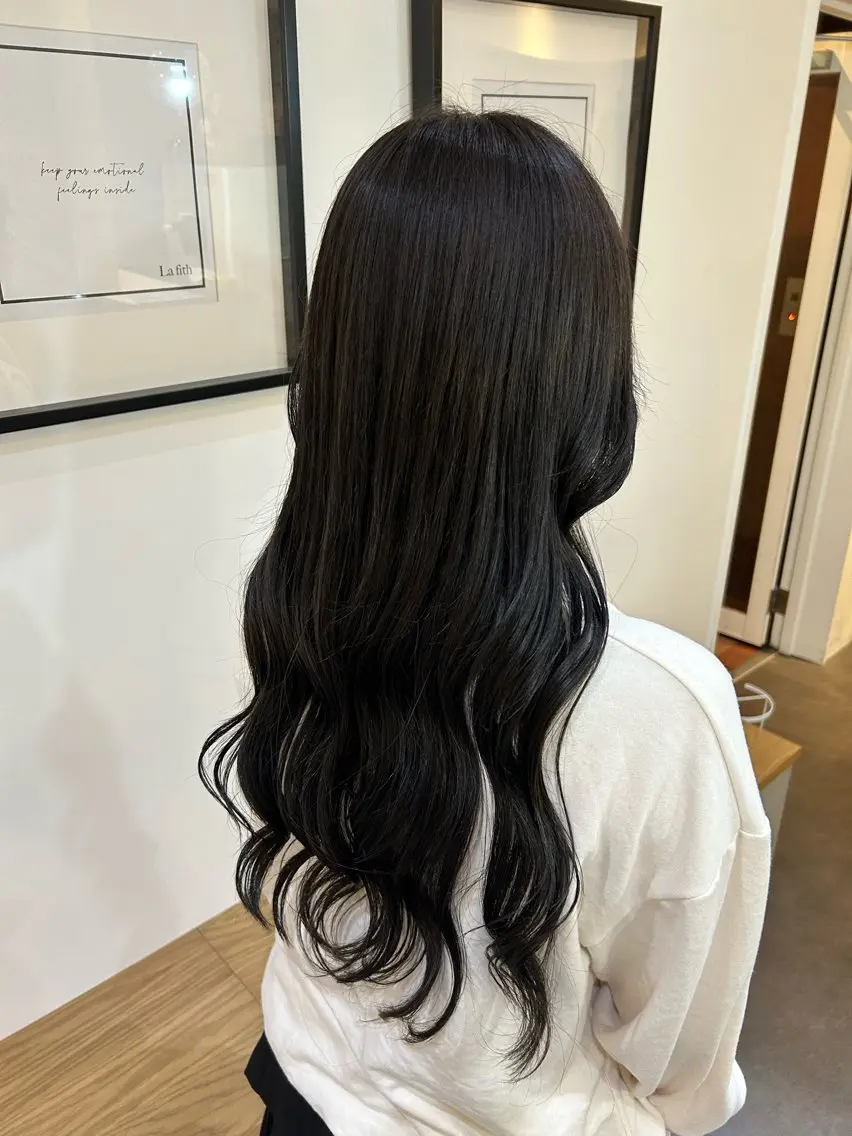 ロング カラー カット ヘアカラー 透明感/暖色カラー 💖【Misaki】のヘアスタイル