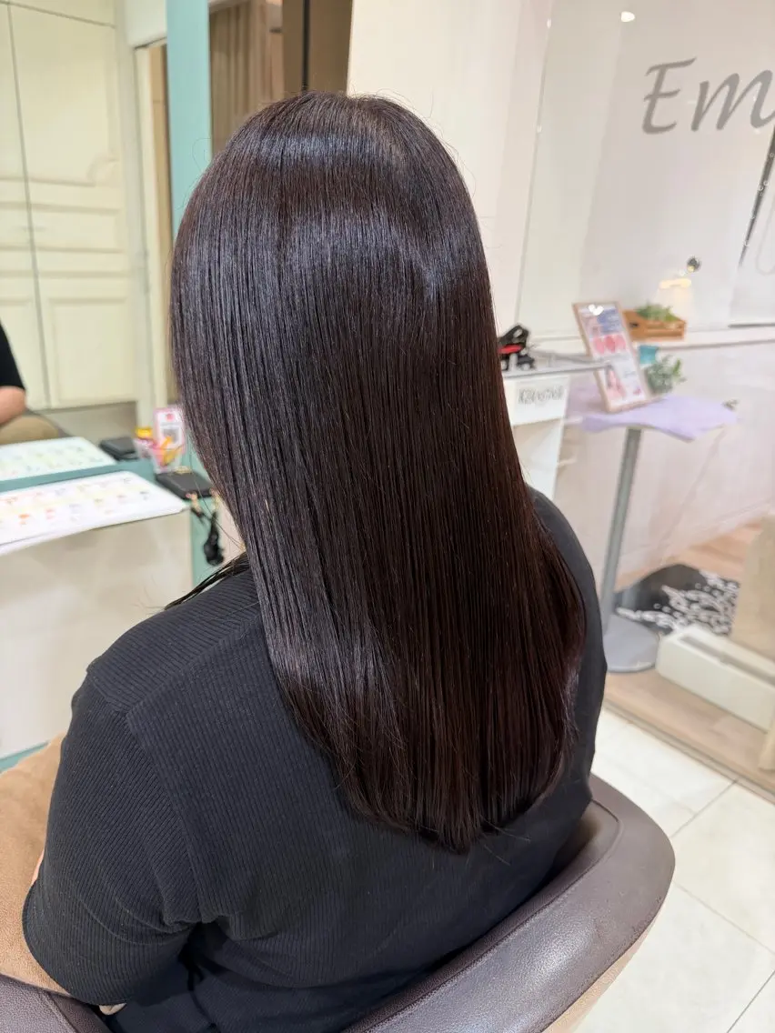 ロング カット ヘアカラー トリートメント 透明感カラー／ 艶髪／たなべだいのヘアスタイル