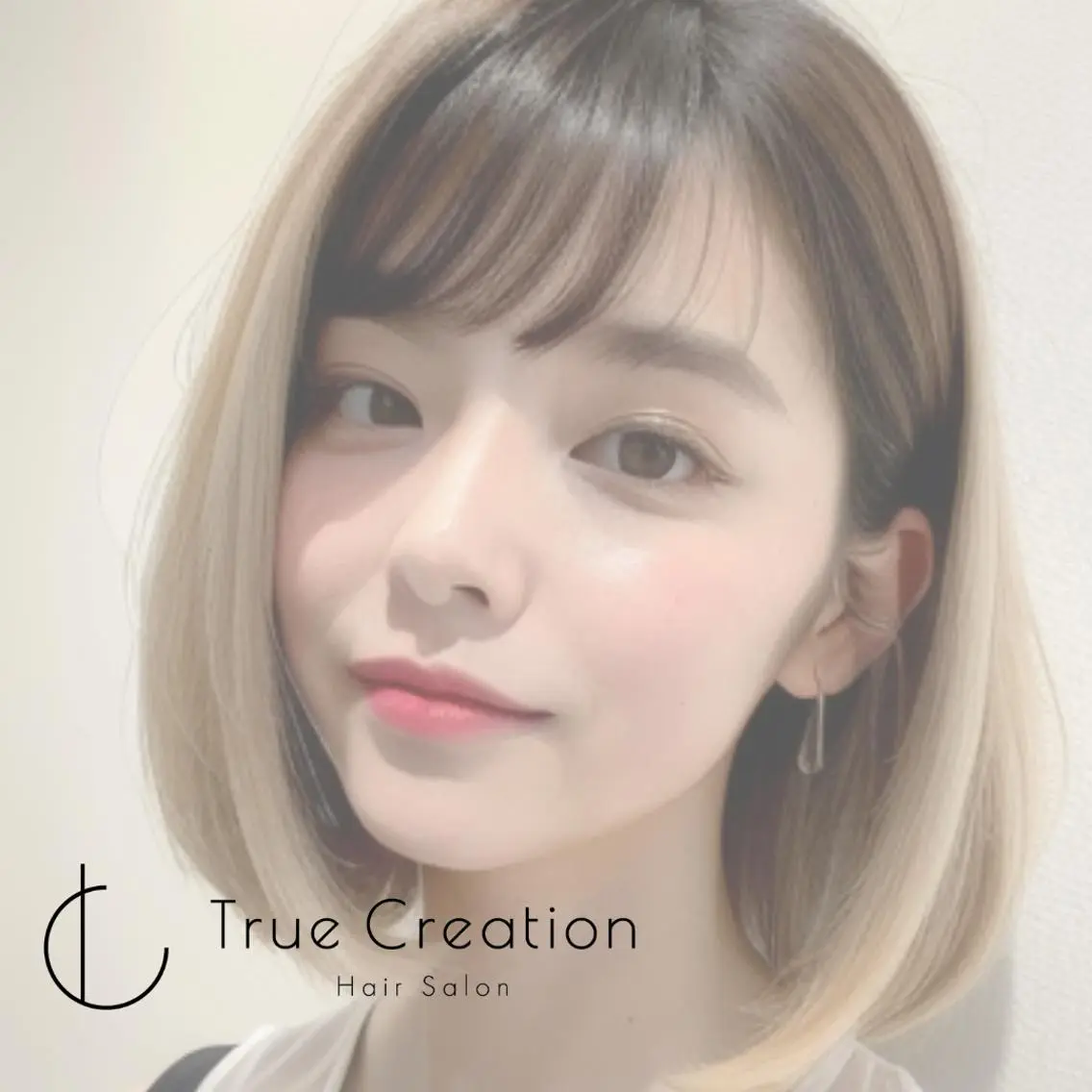 ミディアム 🦄コグレケンタピ ンクカラー🎨パーマのヘアスタイル