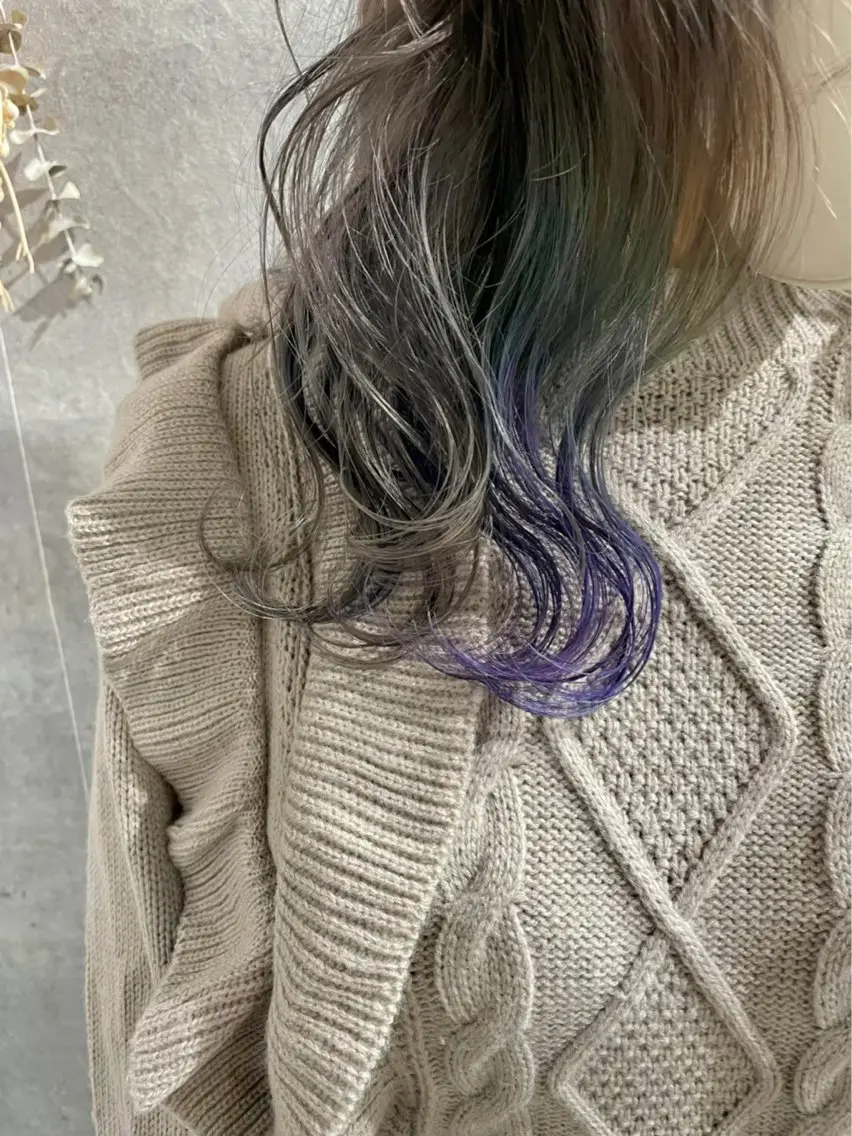 セミロング カラー ダブルカラー グラデーションカラー SHOEI／艶カラー /レイヤーカットのヘアスタイル