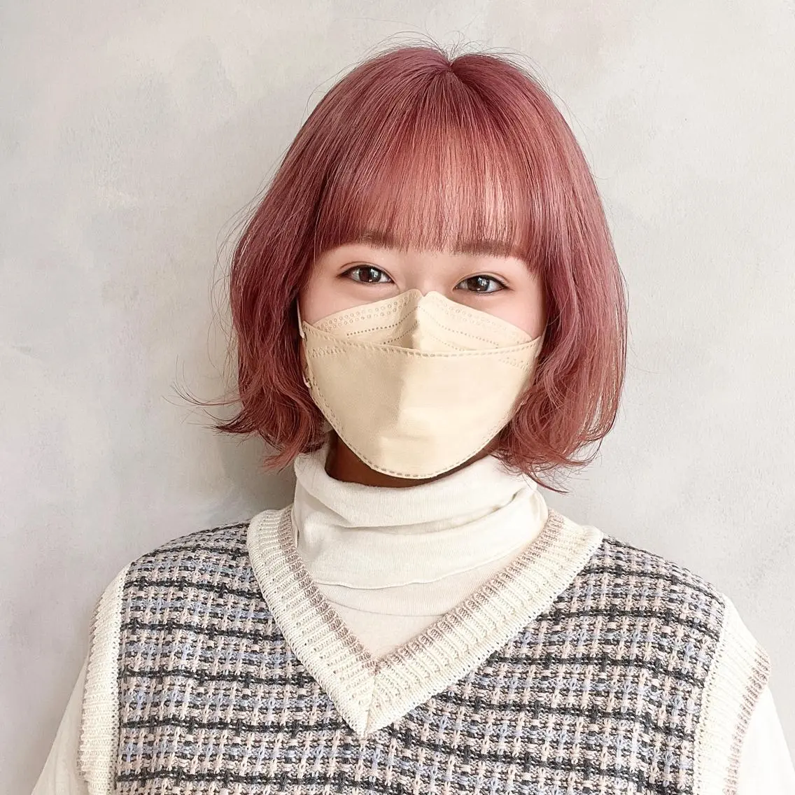 ショート カラー ヘアカラー トリートメント 髪質改善⌇透明感 カラー⌇川上葵のヘアスタイル