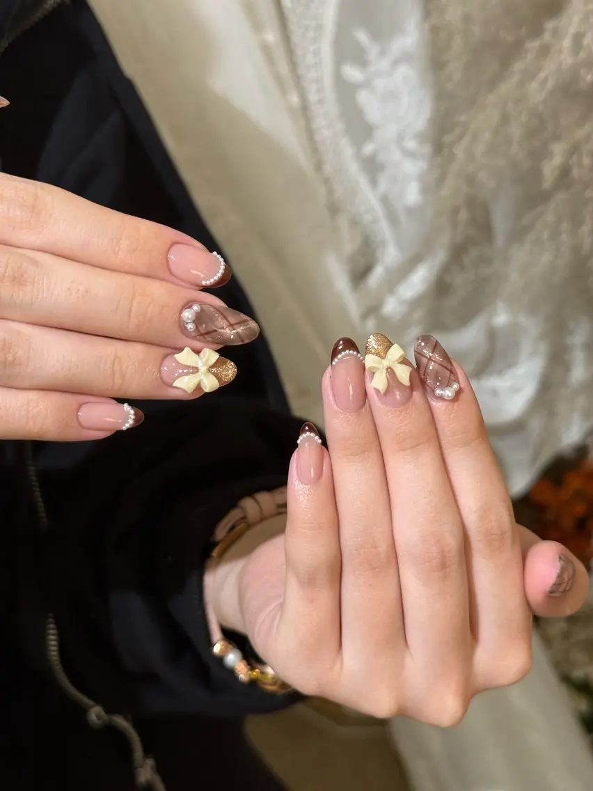 ネイル アートネイル フレンチネイル マグネットネイル ミラーネイル オフィスネイル ハンドネイル Blossom nail_研修のネイルデザイン