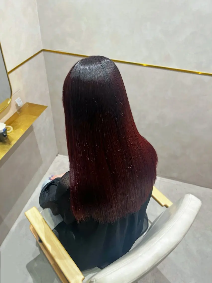 ロング カット 縮毛矯正 haruka のヘアスタイル