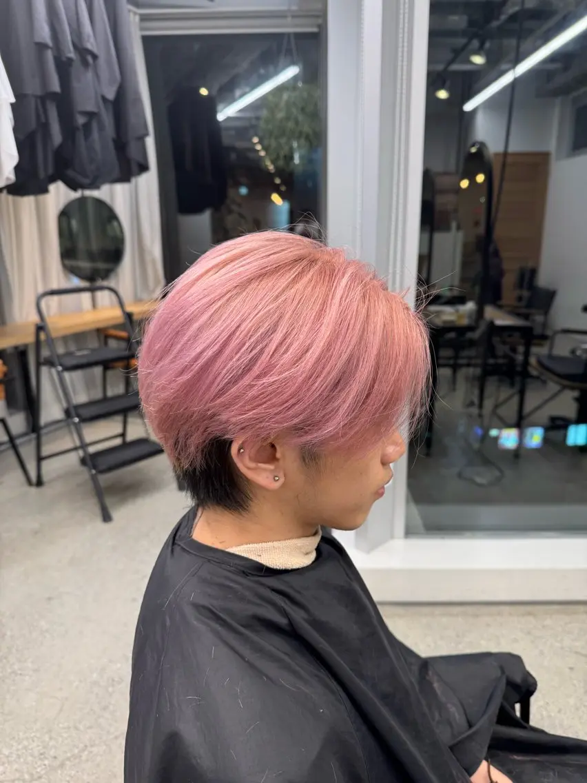 ショート カラー メンズ 渋谷パーマNo.1 うえちりくのヘアスタイル