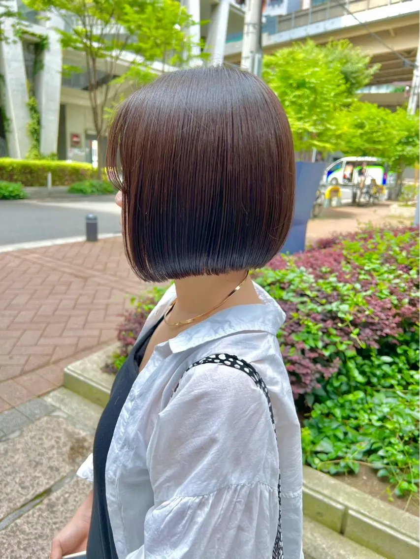 ショート カラー ベージュカラー Aya/大阪梅田 /艶カラーのヘアスタイル