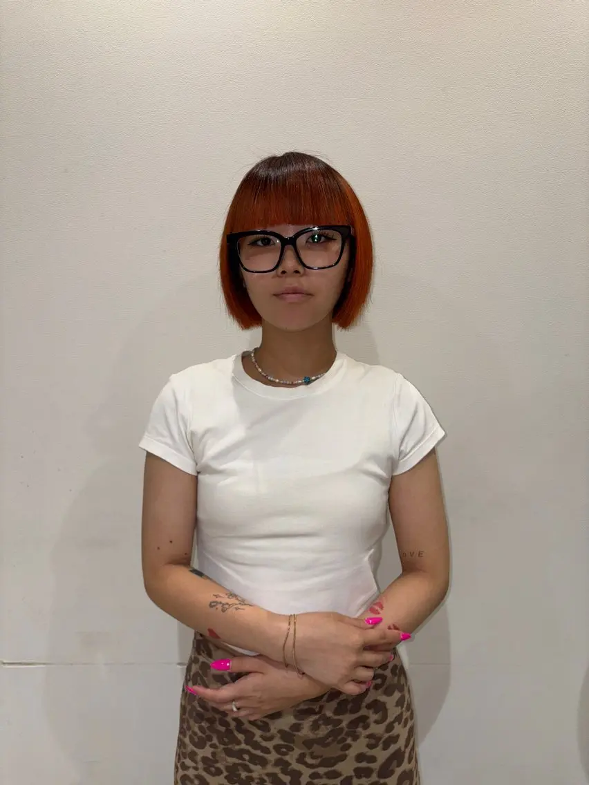 ミディアム カラー カット 山野 華愛のヘアスタイル