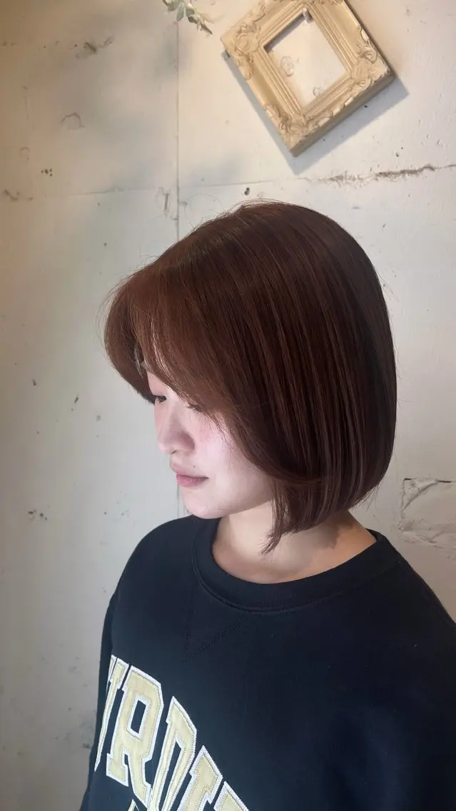 ショート ボブ カット トリートメント さとう ちほみ🐼のヘアスタイル