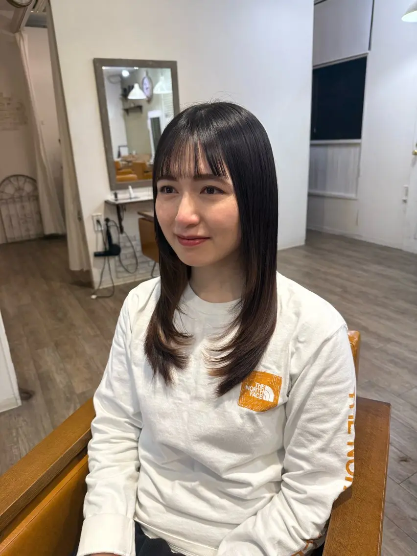 セミロング カット ayaka/暖色/ レイヤーカット🩰のヘアスタイル
