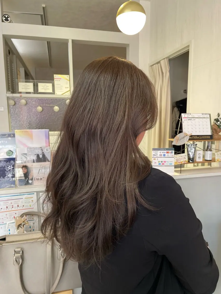 ロング カット ヘアカラー トリートメント ハイレート🤍🫧 池田のヘアスタイル
