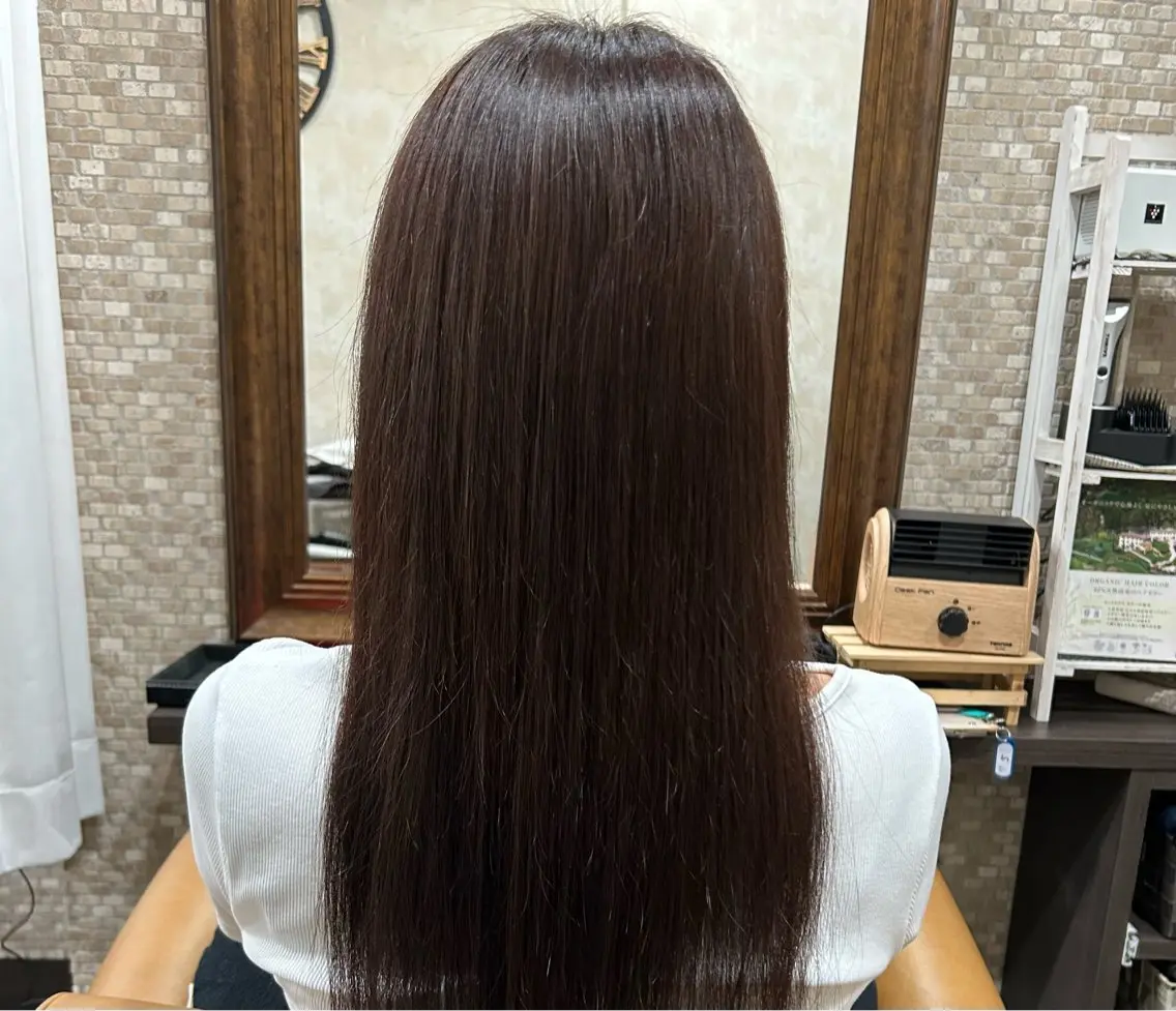 ロング カラー ブラウンカラー ヘアカラー 塩田 悠のヘアスタイル