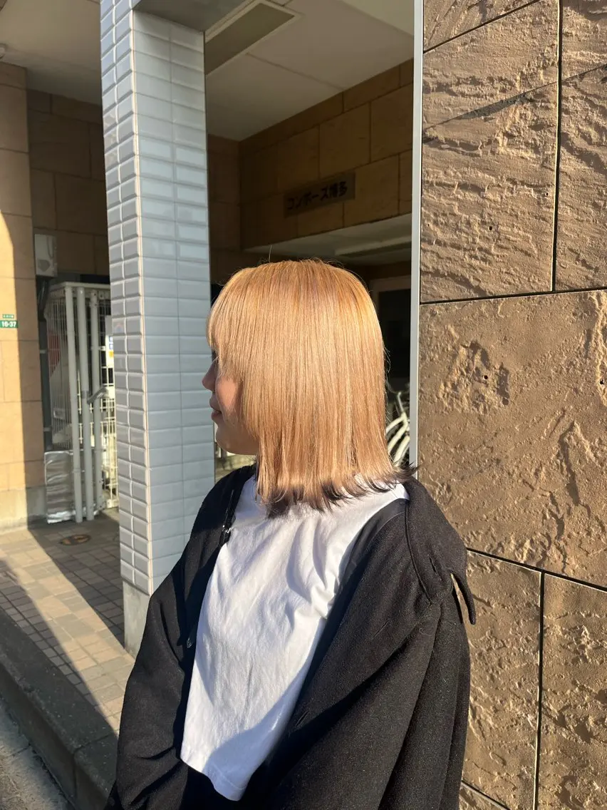 ミディアム カラー haruka / CosyVelvetのヘアスタイル