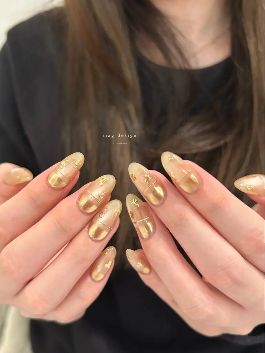 ネイル マグネットネイル nail salon moiのネイルデザイン