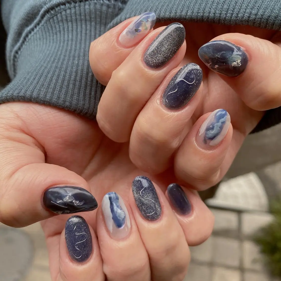 ネイル マグネットネイル ハンドネイル nail salon REMのネイルデザイン