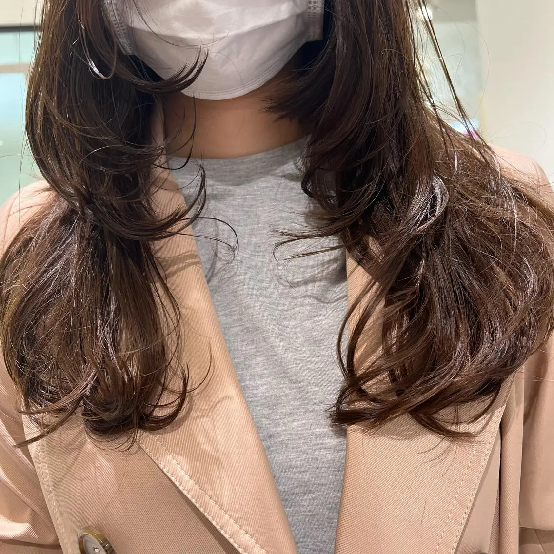 ロング レイヤーカット ロング ウルフカット カット 【暖色カラー特化】 中山由梨のヘアスタイル