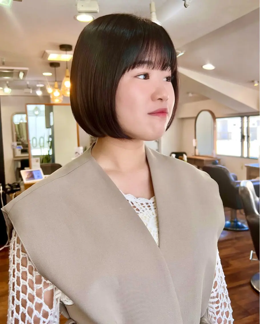 ショート ボブ 韓国ヘア 🎀華澄のヘアスタイル