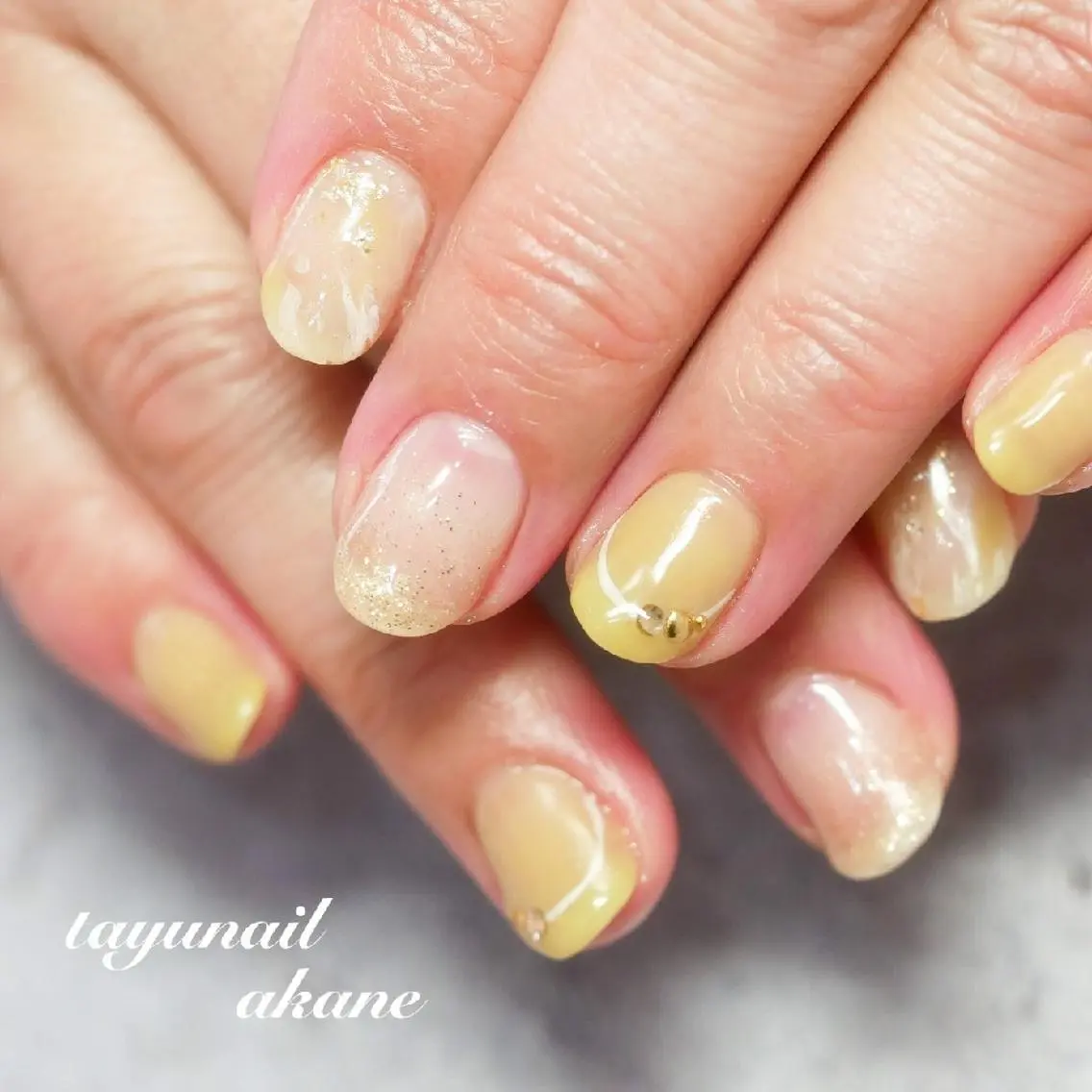 ネイル ブルー ジェルネイル ワンカラーネイル パラジェル 春ネイル ネイルサロン 【たゆnail】のネイルデザイン