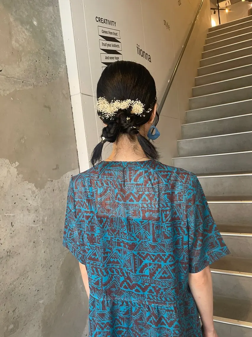 ショート ヘアアレンジ 結婚式・ブライダル ヘアセット 久保田 千尋のヘアスタイル