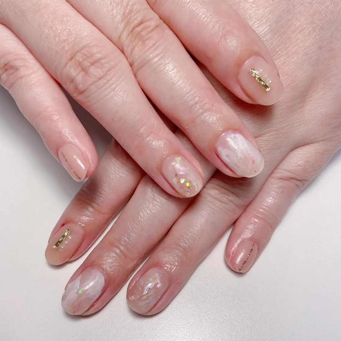 ネイル ニュアンスネイル ハンドネイル nailsalon REJOICEのネイルデザイン