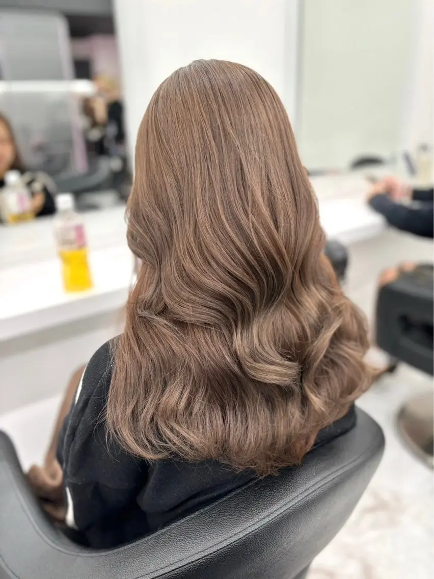 カラー ベージュ・ラベンダー カラー🎀りりのヘアスタイル