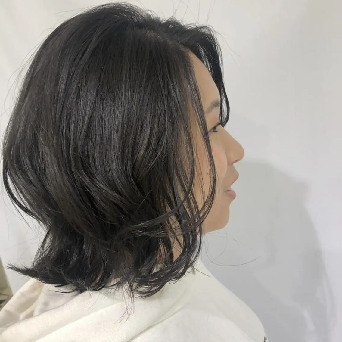 ミディアム ボブ 美谷添（ミヤゾエ） まどか大人ヘアサロンのヘアスタイル