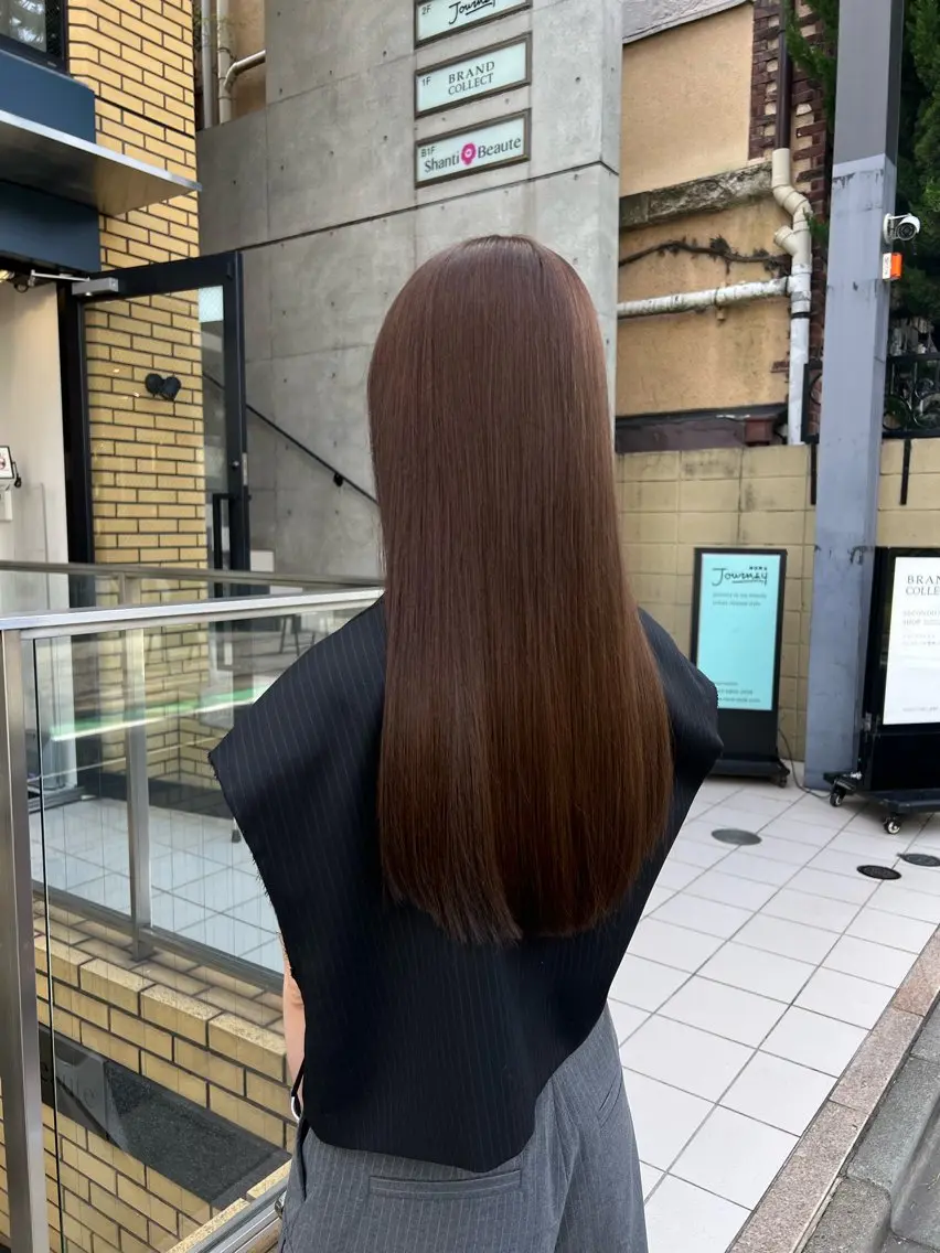 ロング カット ヘアカラー トリートメント 似合わせヘア🫶🏻 つきいてるみのヘアスタイル