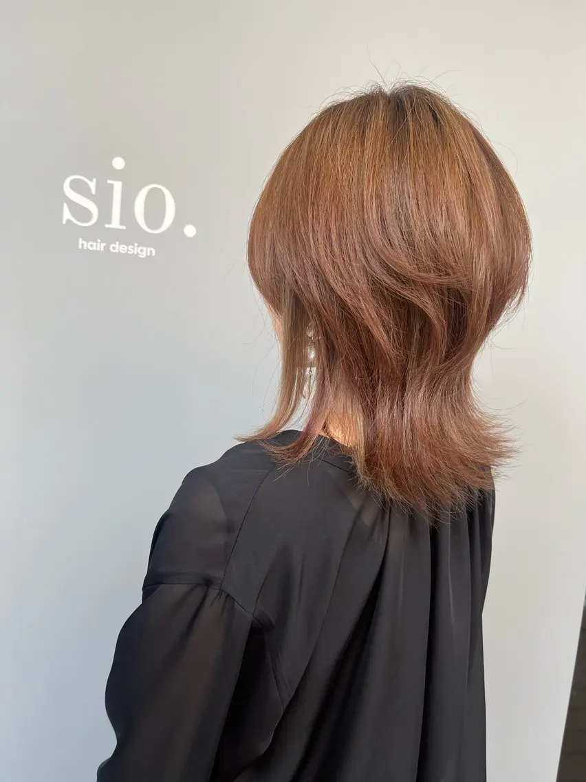 ミディアム カット ヘアカラー 💎髪質改善/縮毛 矯正💎メンズパーマのヘアスタイル
