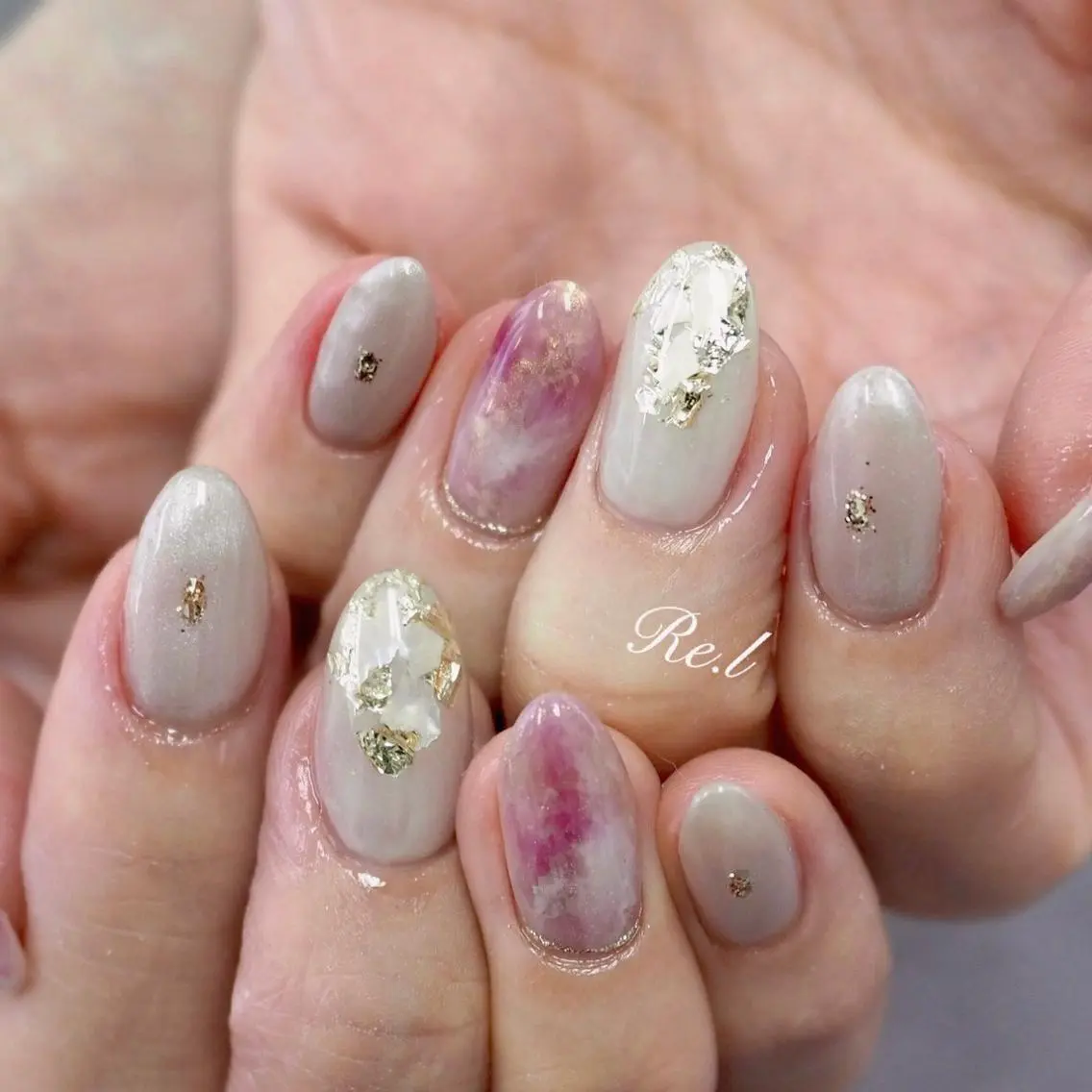 ネイル ニュアンスネイル モチの良さ◉ フィルインネイル♡のネイルデザイン