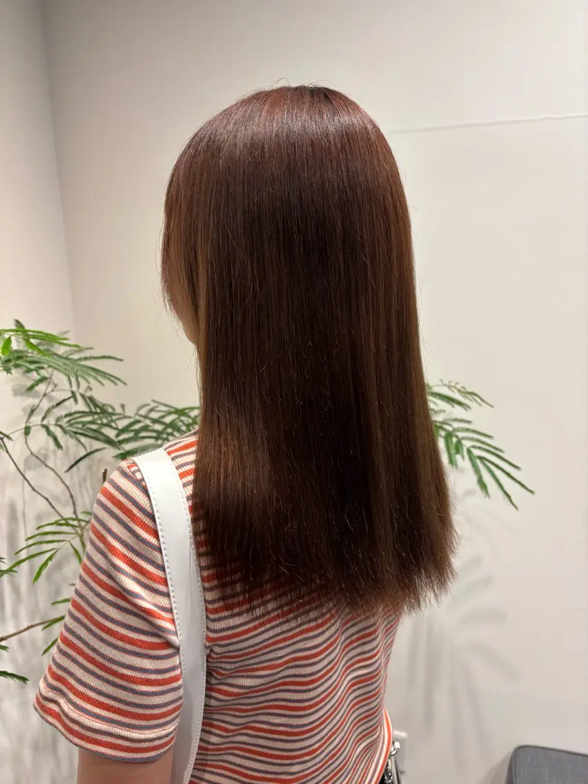 セミロング 福島 菜摘のヘアスタイル