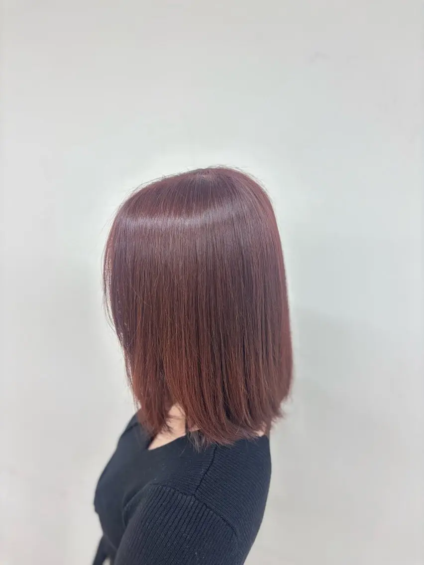 🍇暖色カラー🍇➕シャンプー➕トリートメント➕ブロー（ブリーチなし）の写真