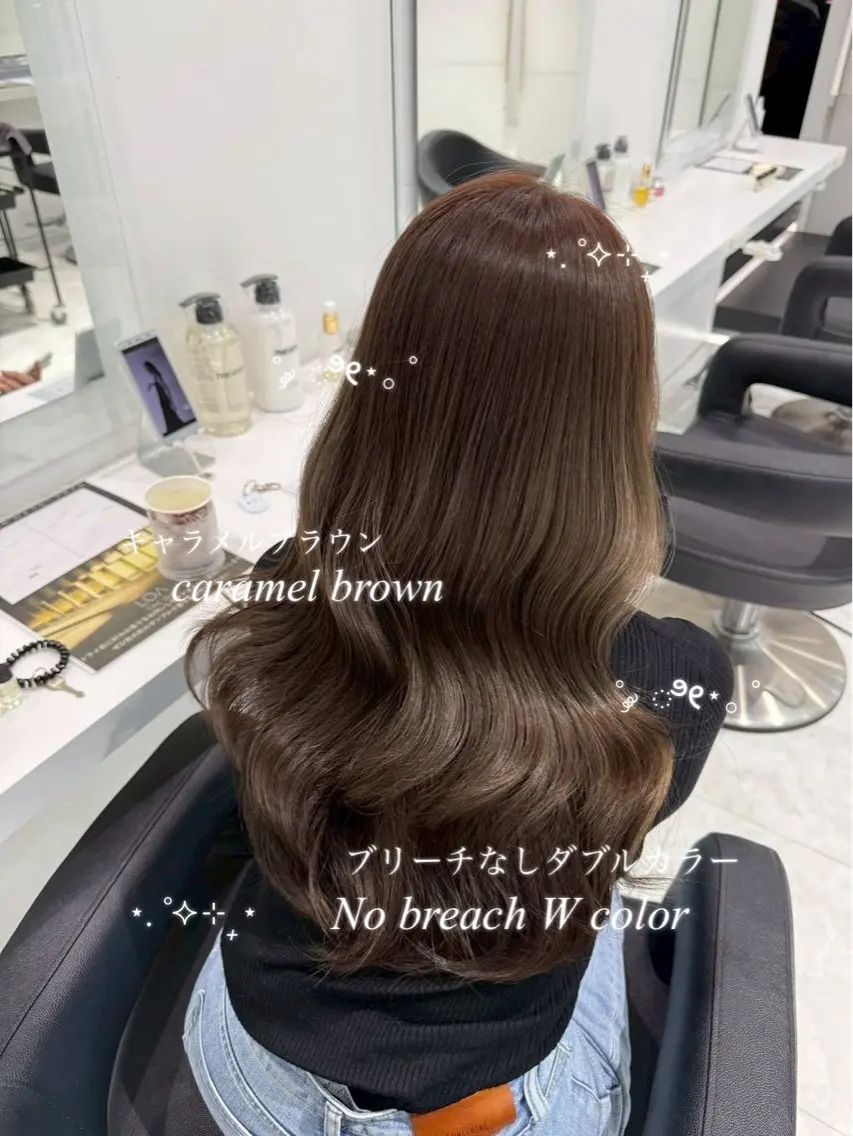 ロング ヘアカラー ⋆.韓国hair⊹ みゆ໒꒱ིྀ༝⁺のヘアスタイル