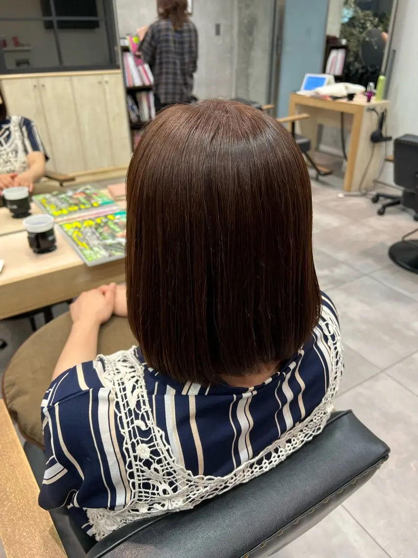 ショート カラー ヘアカラー トリートメント 🌞レイヤー×カラー 前川那津美🌞のヘアスタイル