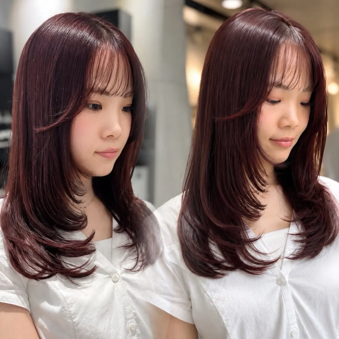 ロング カラー パーマ ヘアアレンジ カット 艶髪縮毛矯正/透明感 カラー/YUKAのヘアスタイル