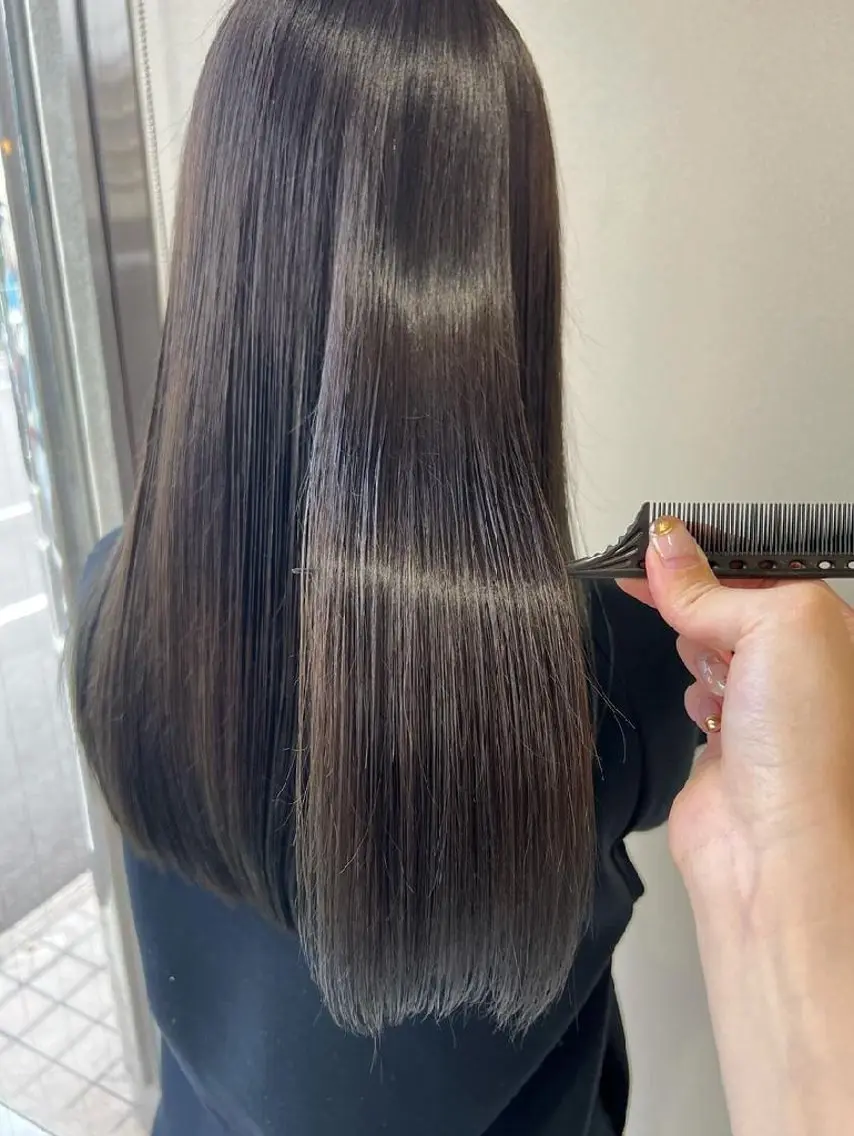ロング カラー カット ヘアカラー トリートメント ヘッドスパ 廣野 有香のヘアスタイル