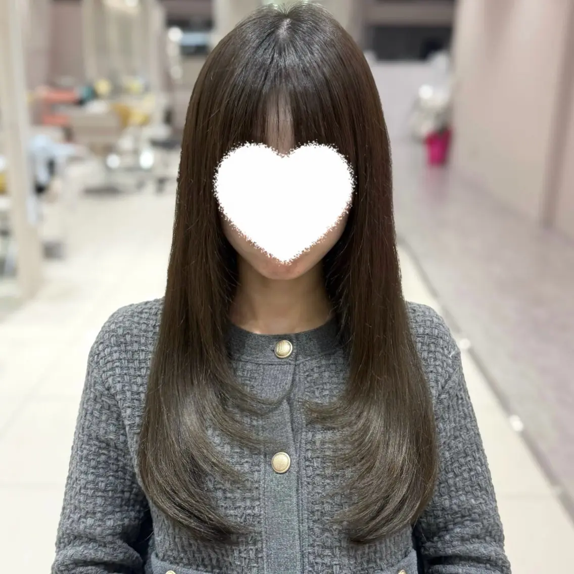 ロング カラー カット ヘアカラー トリートメント 内田 志乃のヘアスタイル