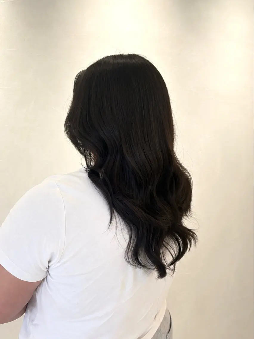 ロング カラー ブラウンカラー オリーブブラウン ヘアカラー トリートメント 🌺momone /レイヤー🌺のヘアスタイル