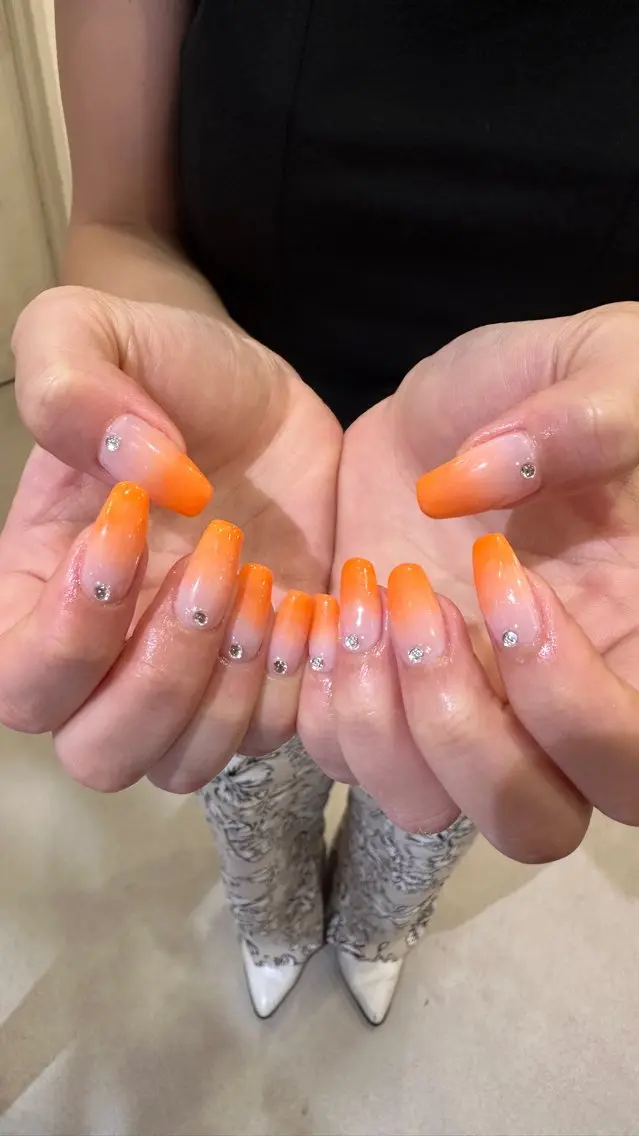 グラデーションネイル（ラメあり🙆🏻‍♀️）の写真