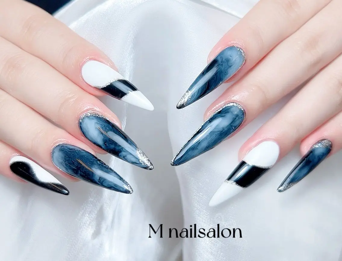 ネイル ハンドネイル M🌷nail 長さだし専門店のネイルデザイン