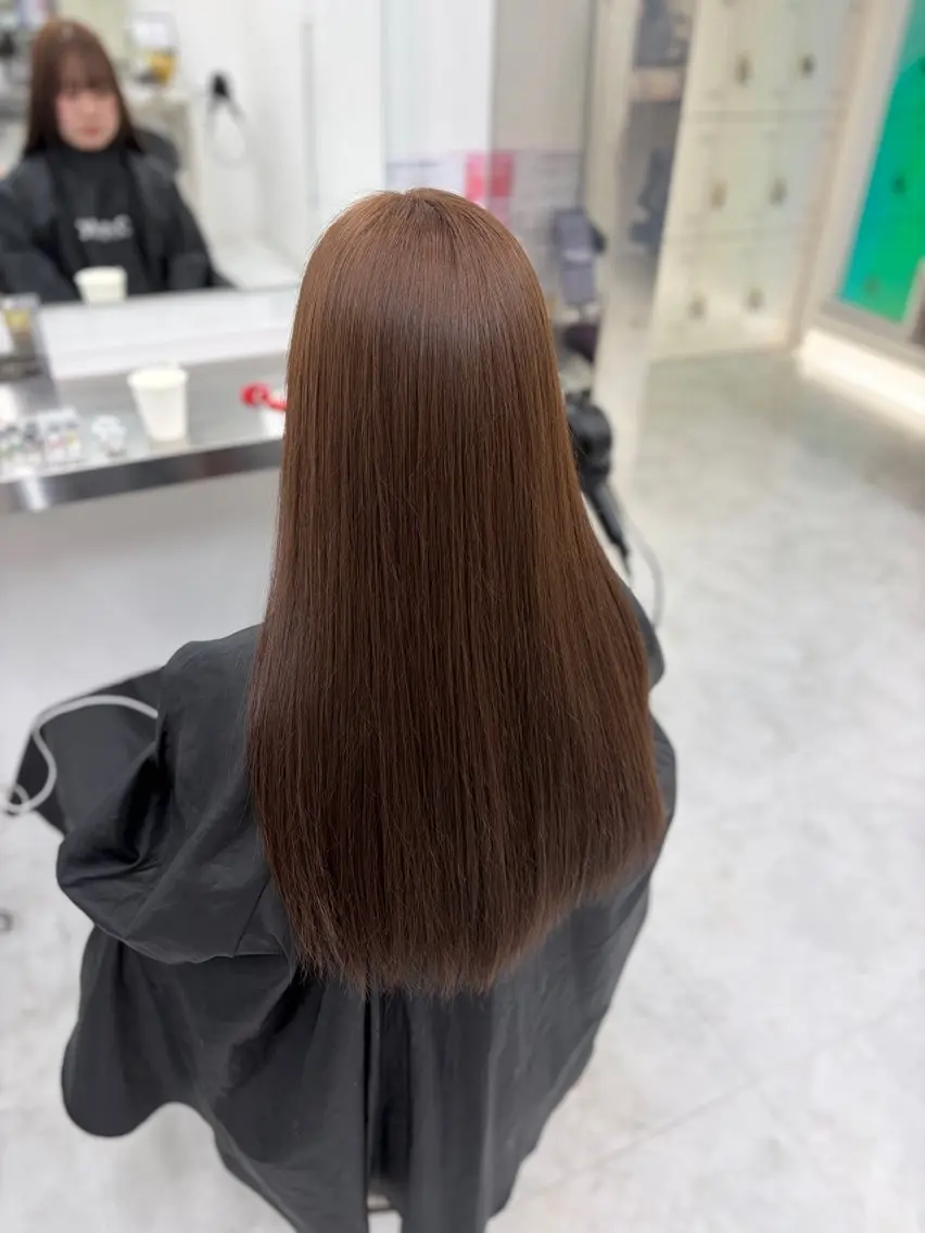 カラー ヘアカラー トリートメント ヘアセット 透明感うる艶カラー 🤍MANAMIのヘアスタイル