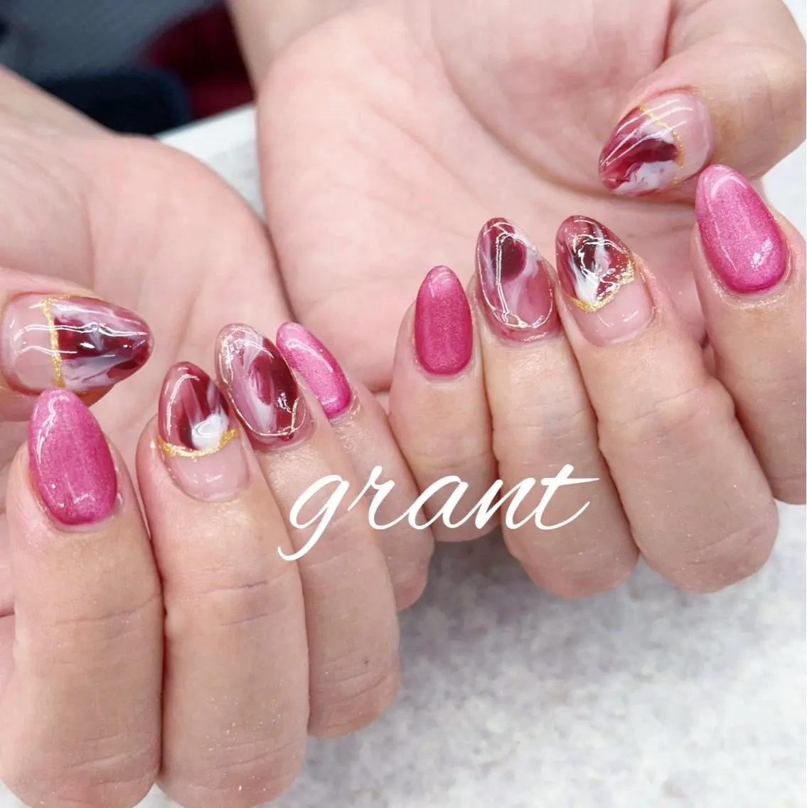 ネイル ニュアンスネイル ハンドネイル nailsalon grantのネイルデザイン
