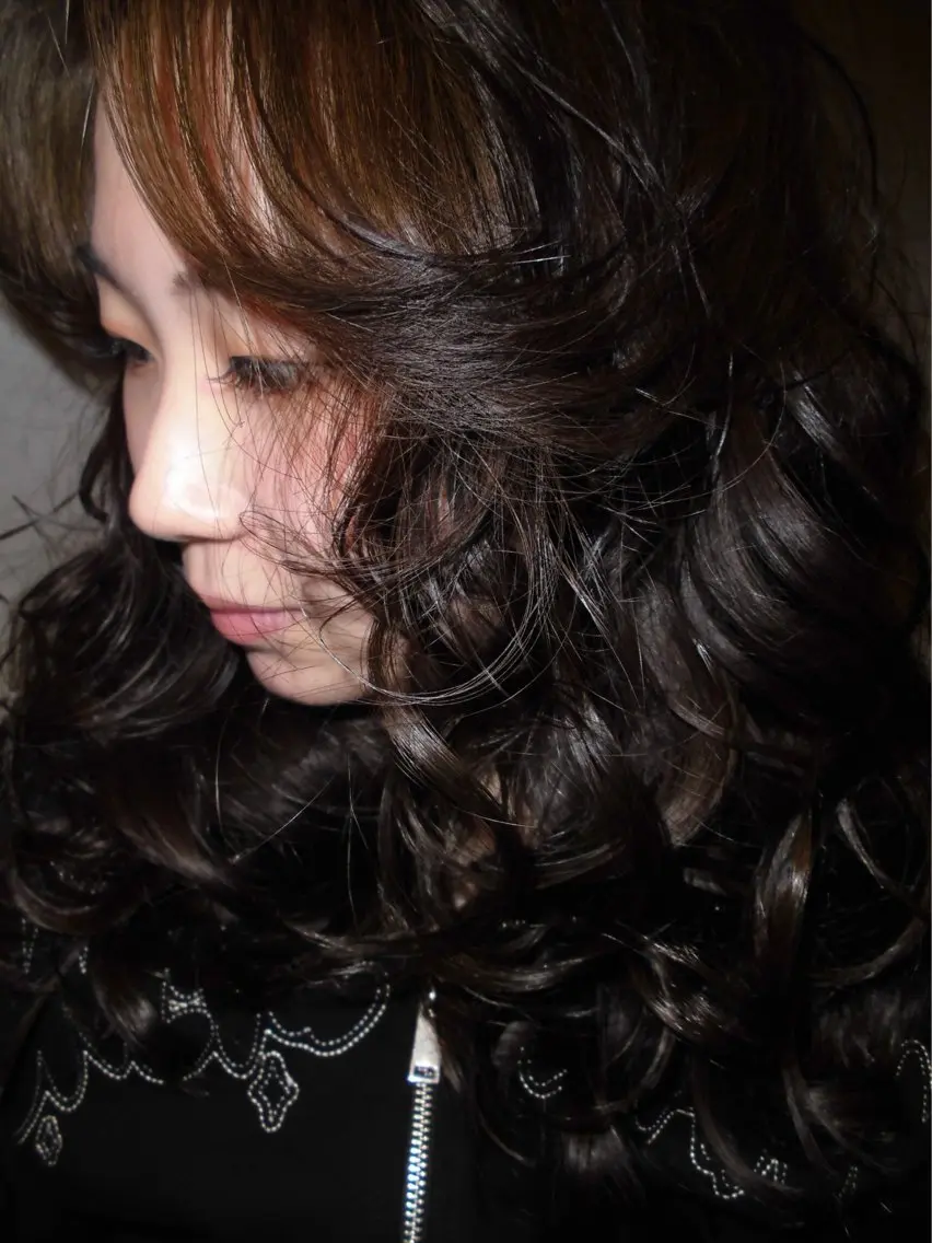 ロング カラー パーマ 🌀パーマ レイヤー ボブ/marinoのヘアスタイル