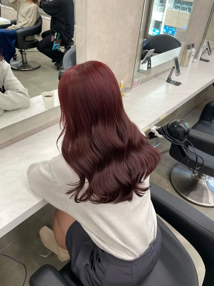 ロング カラー ヘアアレンジ ヘアカラー トリートメント ヘアセット 💗横浜美容室 💗HARUNAのヘアスタイル