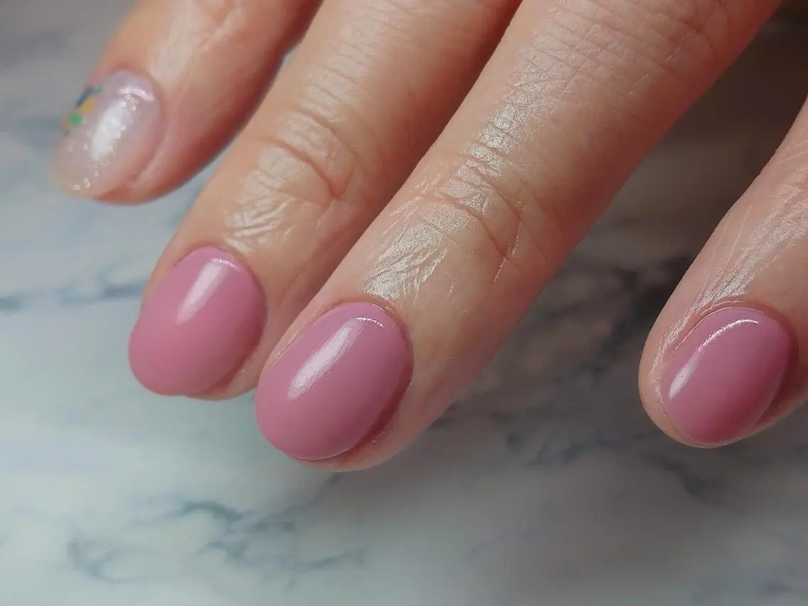 ネイル ワンカラーネイル ピンク シンプルネイル SJNAILS  GINZAのネイルデザイン