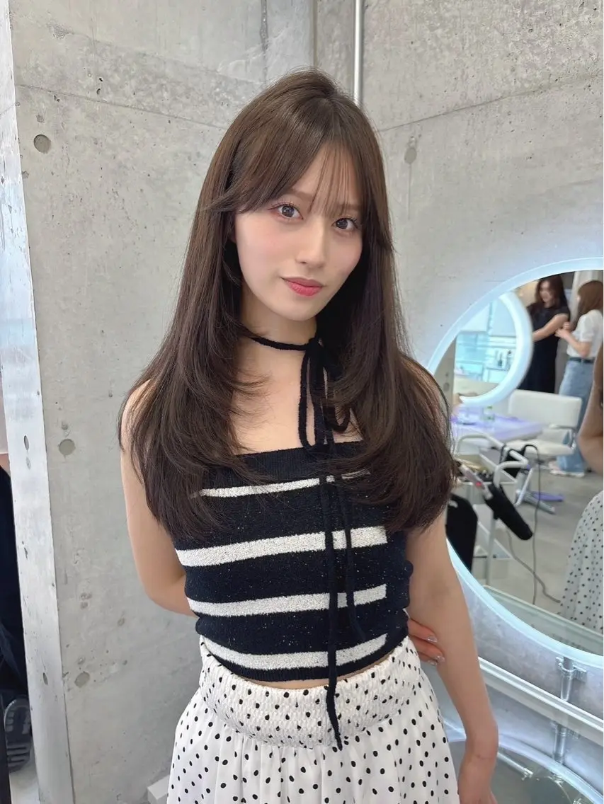 カラー minori🤎 ナチュラル韓国ヘアのヘアスタイル