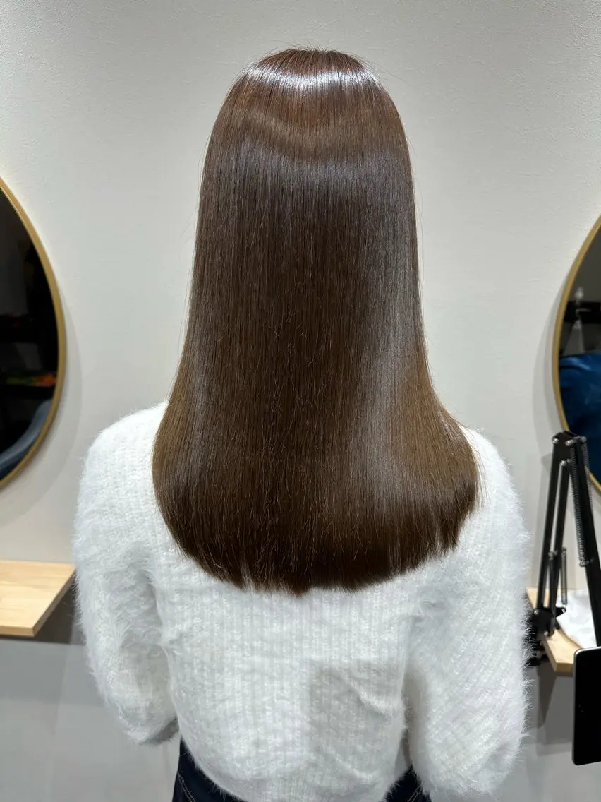ロング 髪質改善 縮毛矯正 トリートメント 酸熱トリートメント ヘアカラー 縮毛矯正 トリートメント 髪質改善専門 いしだあきひろのヘアスタイル